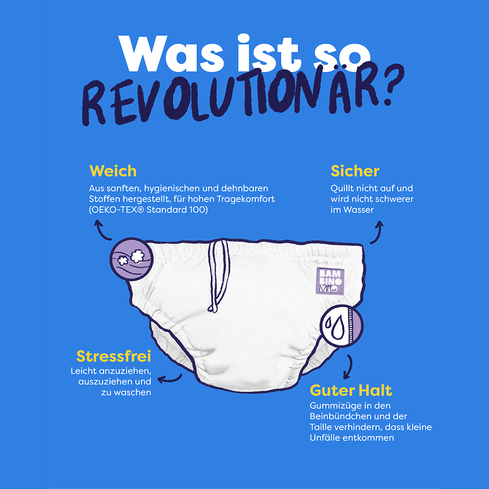Bild: bambino mio Schwimmwindel Wiederverwendbar Spritz 6-12 Monate 