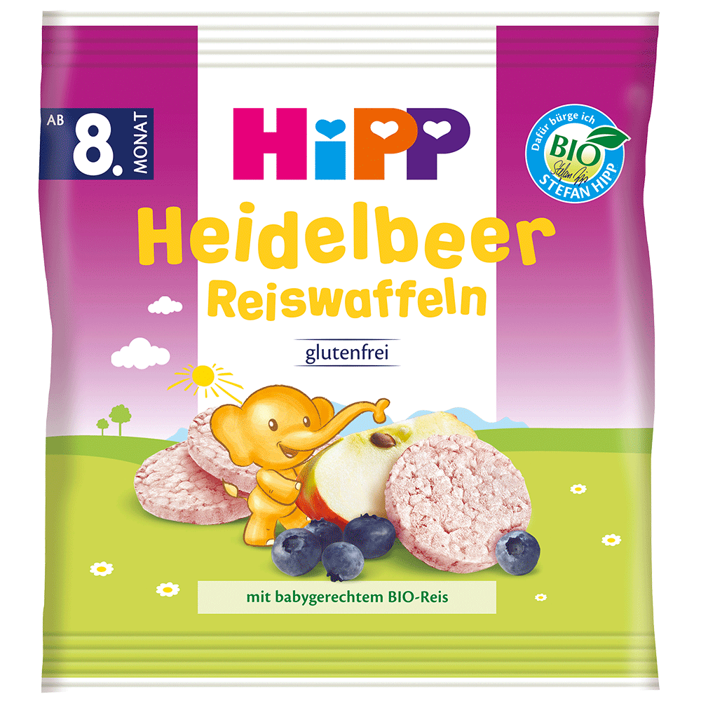 Bild: HiPP Heidelbeer Reiswaffeln