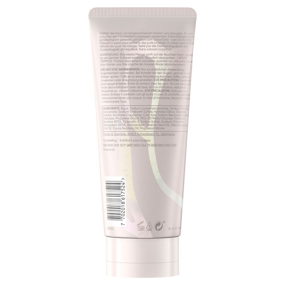 Bild: Gillette Satin Care für den Intimbereich Peeling