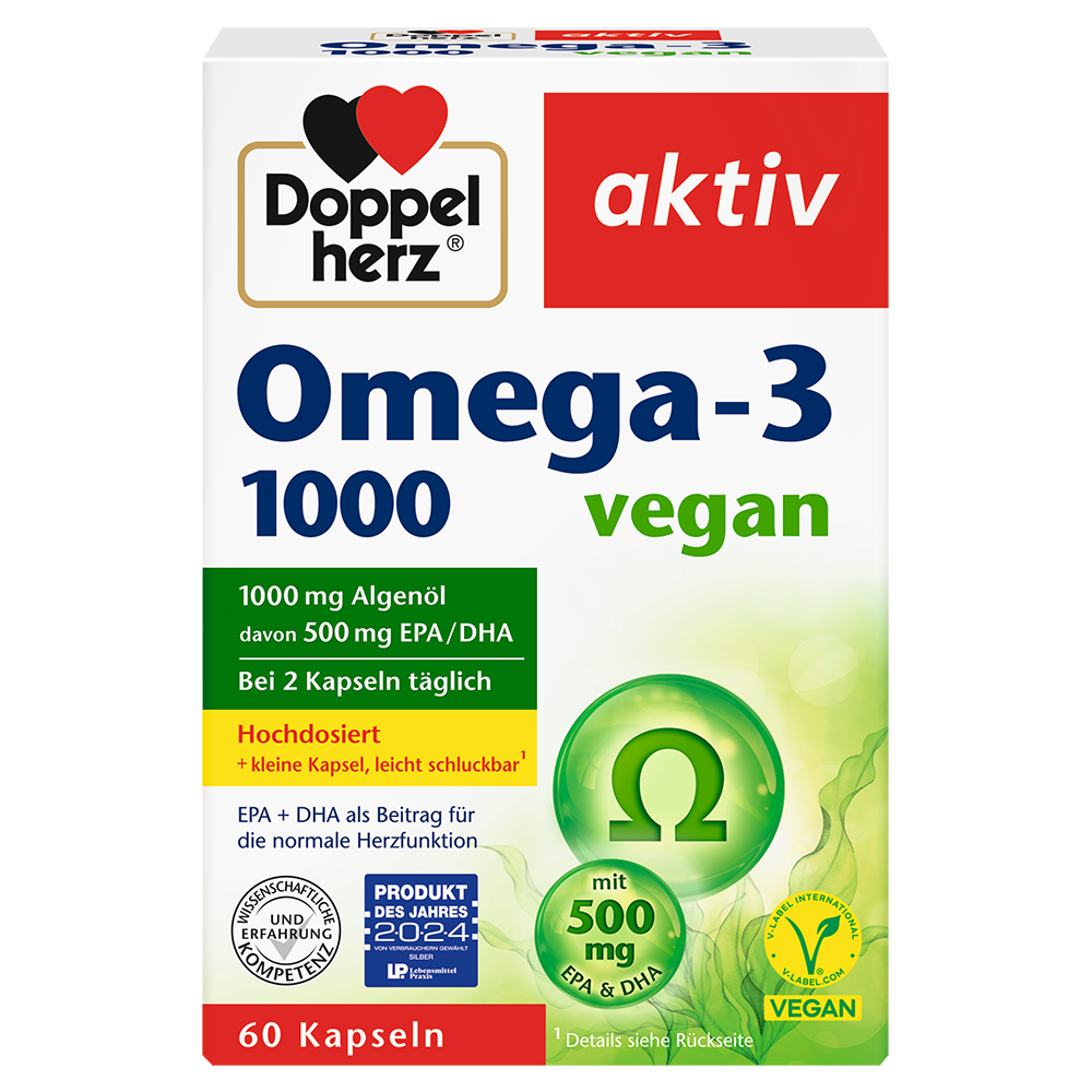 Bild: DOPPELHERZ Omega 3 1000 Vegan