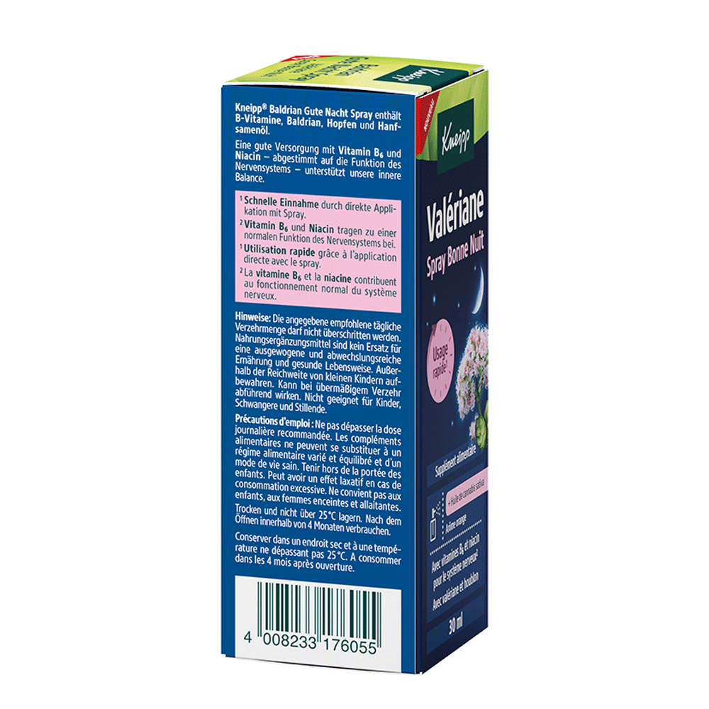 Bild: Kneipp Baldrian Gute Nacht Spray