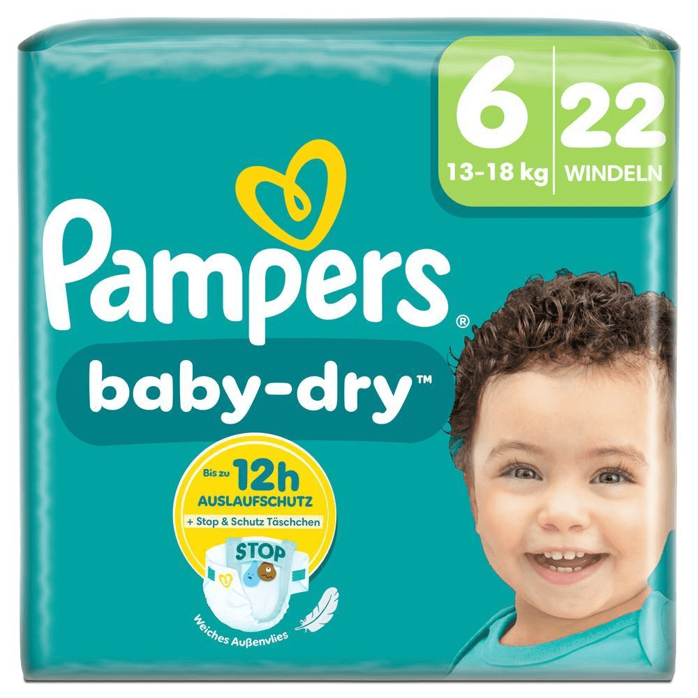 Bild: Pampers Baby-Dry Größe 6, 13kg-18kg,
