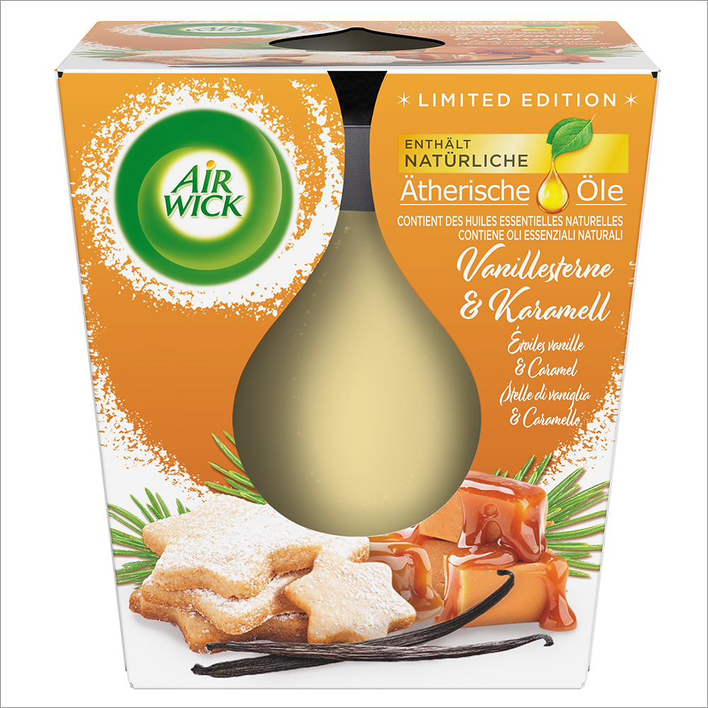 Bild: AIRWICK Duftkerze Vanillesterne und Karamell Limited Edition 