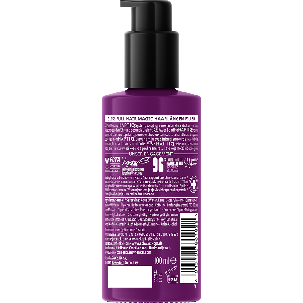 Bild: Schwarzkopf GLISS Haarlängen Filler Full Hair Magic
