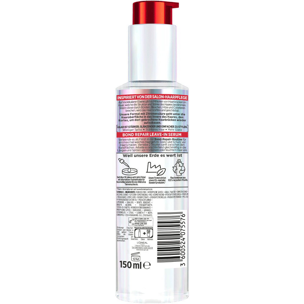 Bild: L'ORÉAL PARIS ELVITAL Bond Reapir Leave in Serum