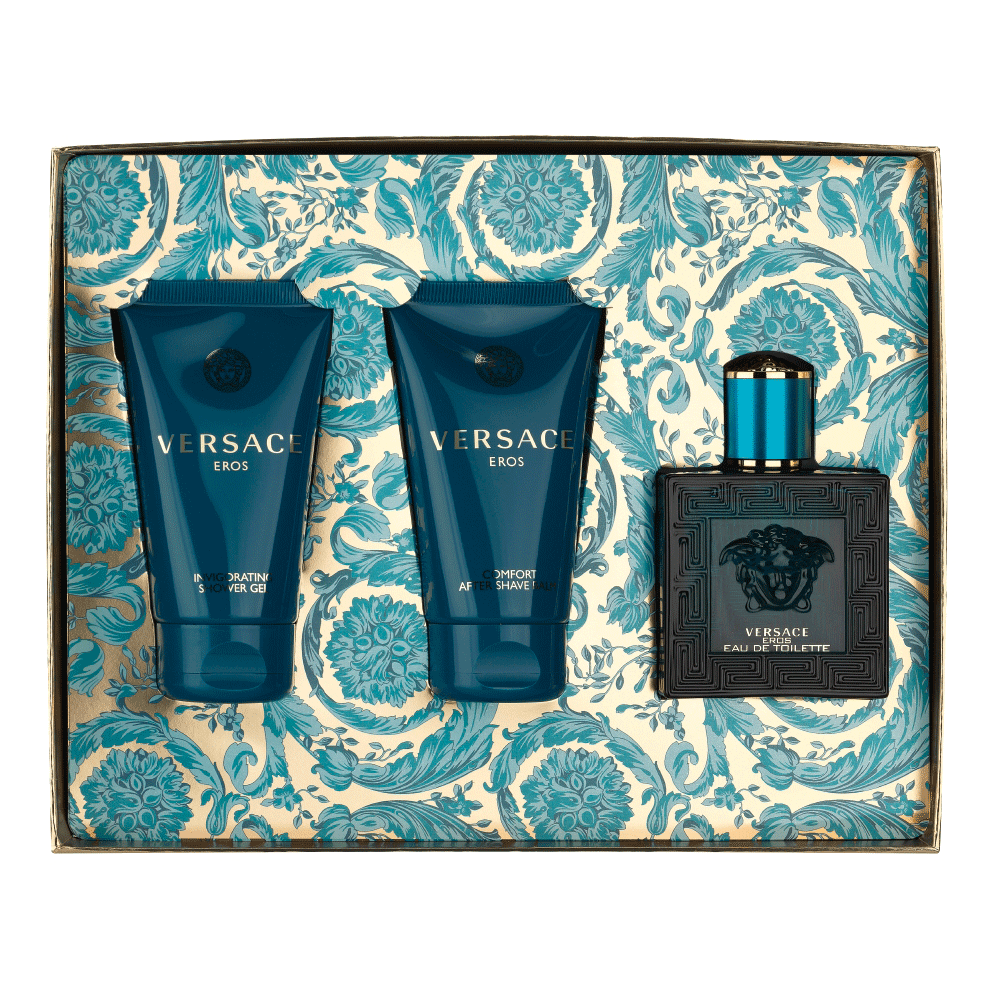 Bild: Versace Eros Geschenkset Eau de Toilette 50 ml + Duschgel 50 ml + After Shave 50 ml