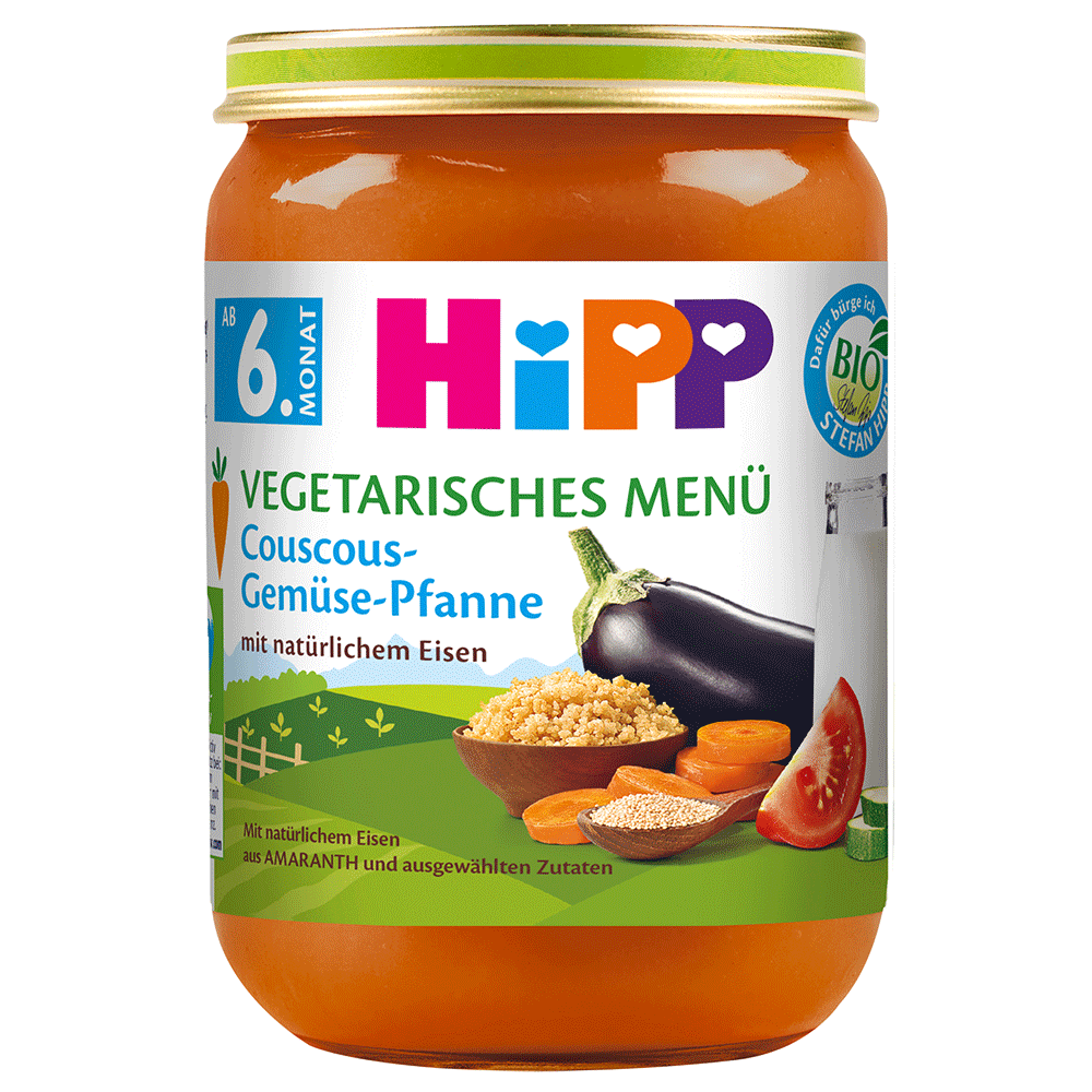 Bild: HiPP Vegetarisches Menü Couscous-Gemüse-Pfanne