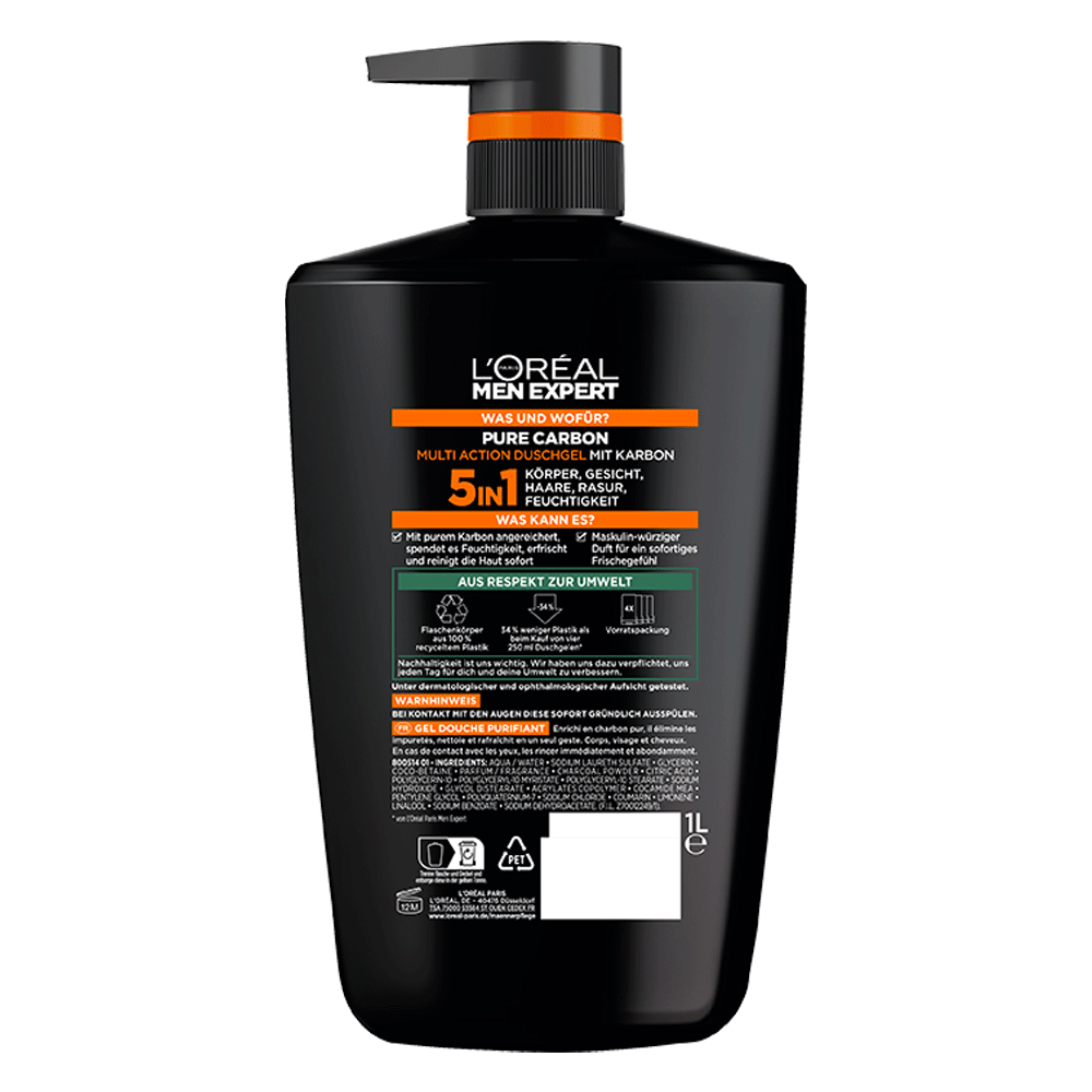 Bild: L'ORÉAL PARIS MEN EXPERT Pure Carbon Multi Action Duschgel