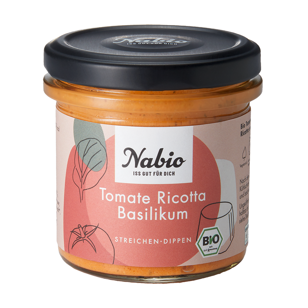 Bild: Nabio Tomate Ricotta Basilikum