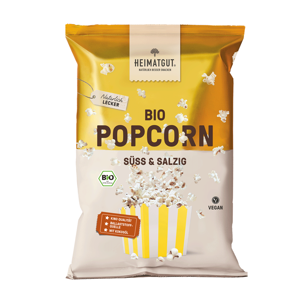 Bild: Heimatgut Bio Popcorn Süss & Salzig 