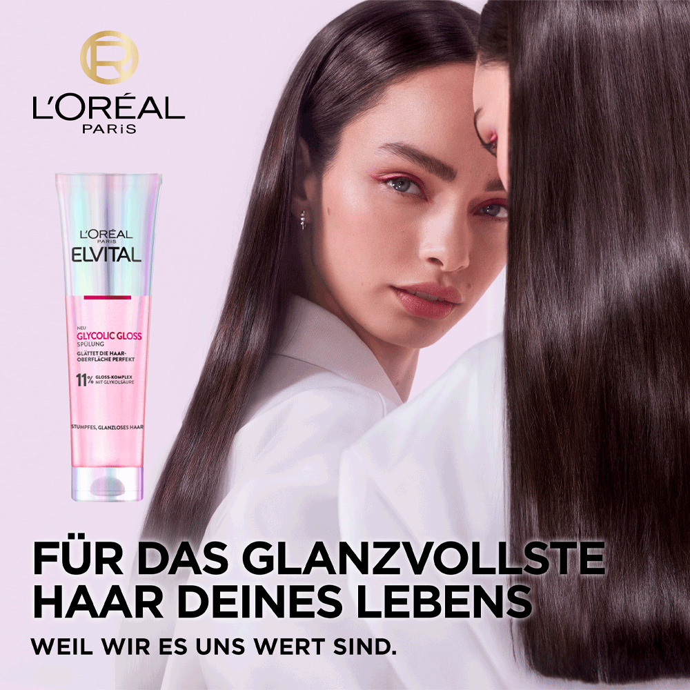 Bild: L'ORÉAL PARIS ELVITAL Glycolic Gloss Spülung