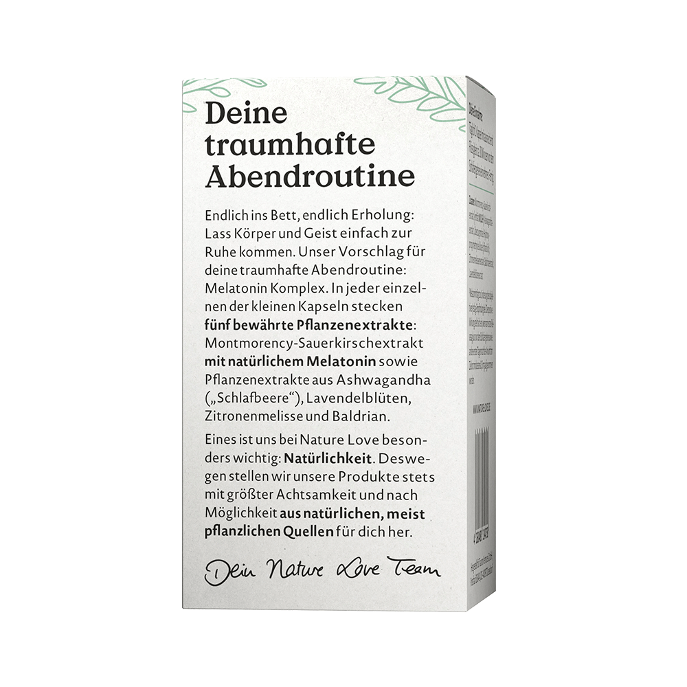 Bild: NATURE LOVE Melatonin Komplex