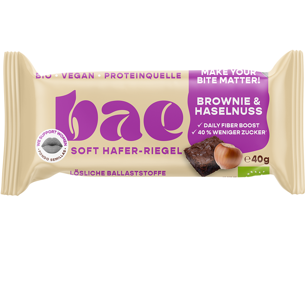 Bild: bae Soft Hafer-Riegel Brownie und Haselnuss 