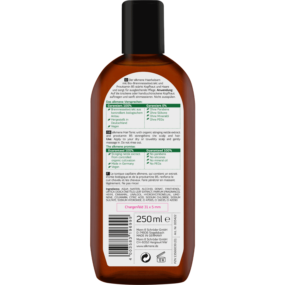 Bild: alkmene Haar Balsam Hair Tonic Bio Brennessel