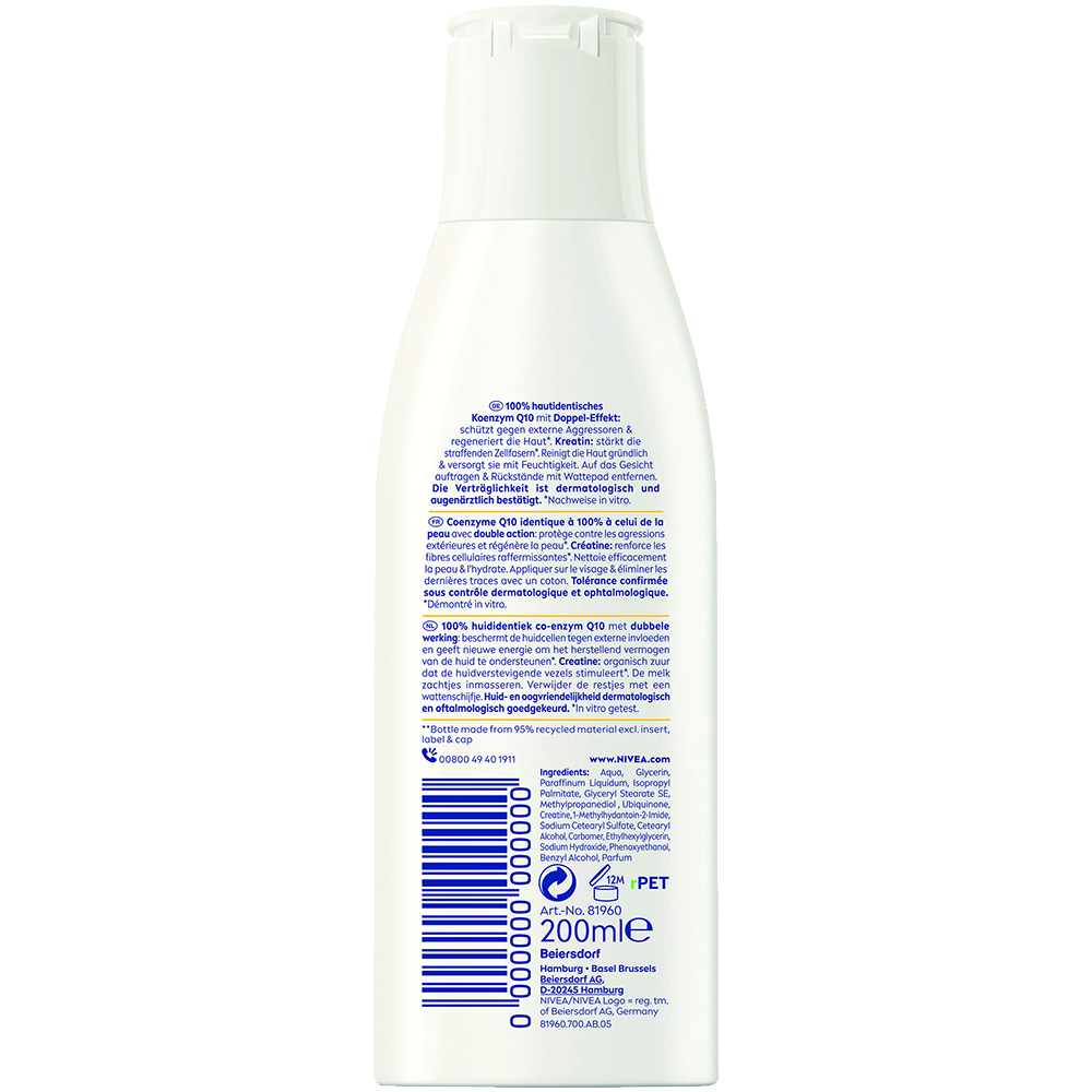Bild: NIVEA Reinigungsmilch Q10 Anti Falten Power
