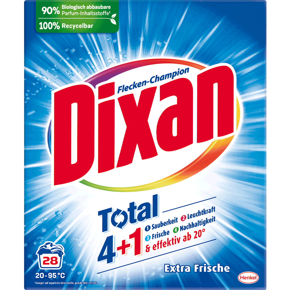 Bild: Dixan Waschmittel Pulver Total Extra Frische