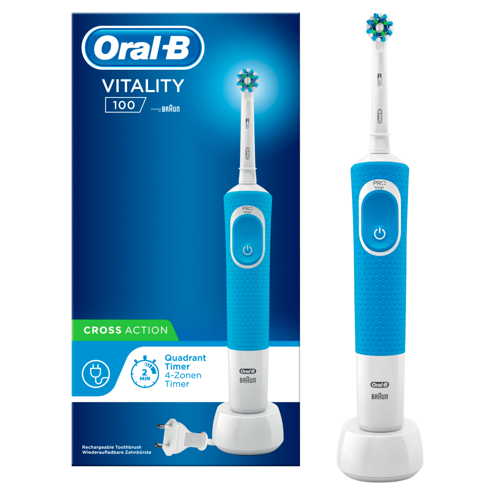 Bild: Oral-B Vitality 100 Elektrische Zahnbürste, Blau 
