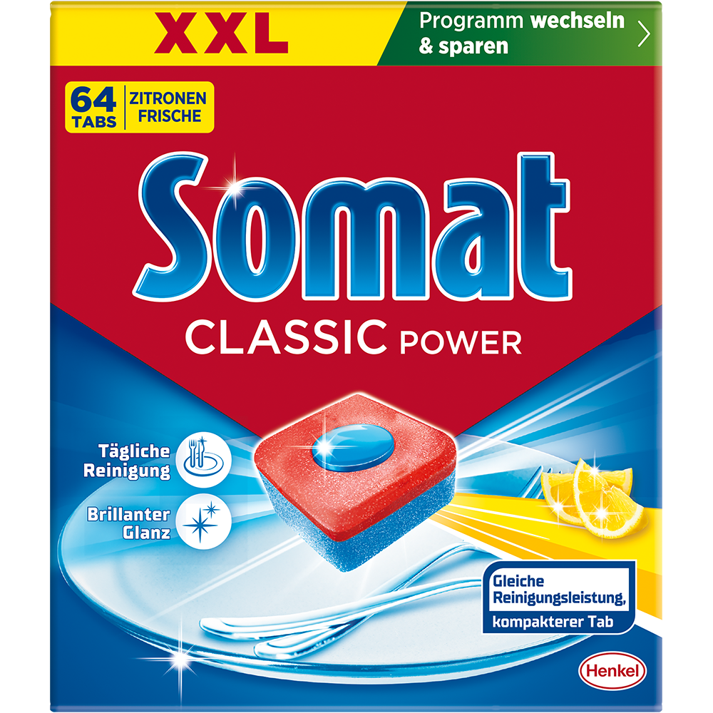 Bild: Somat Classic Power Geschirrspültabs Zitrone