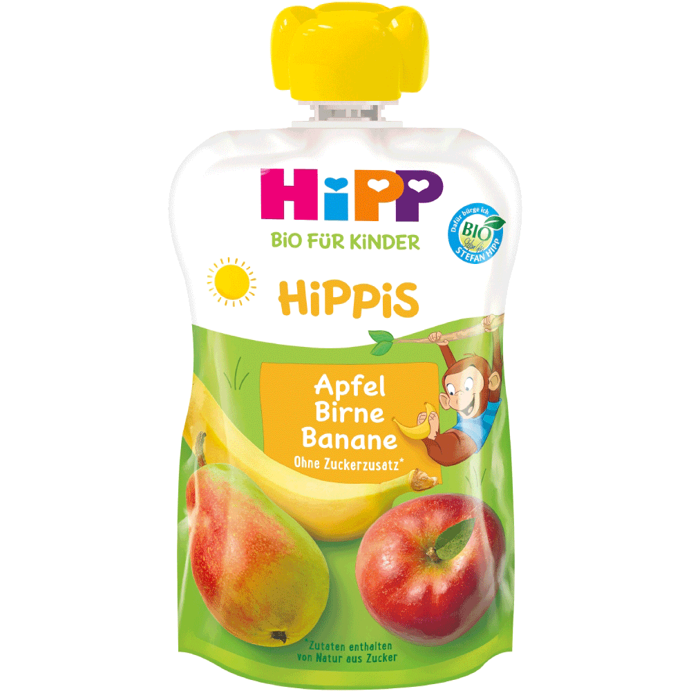 Bild: HiPP Hippis Apfel-Birne-Banane