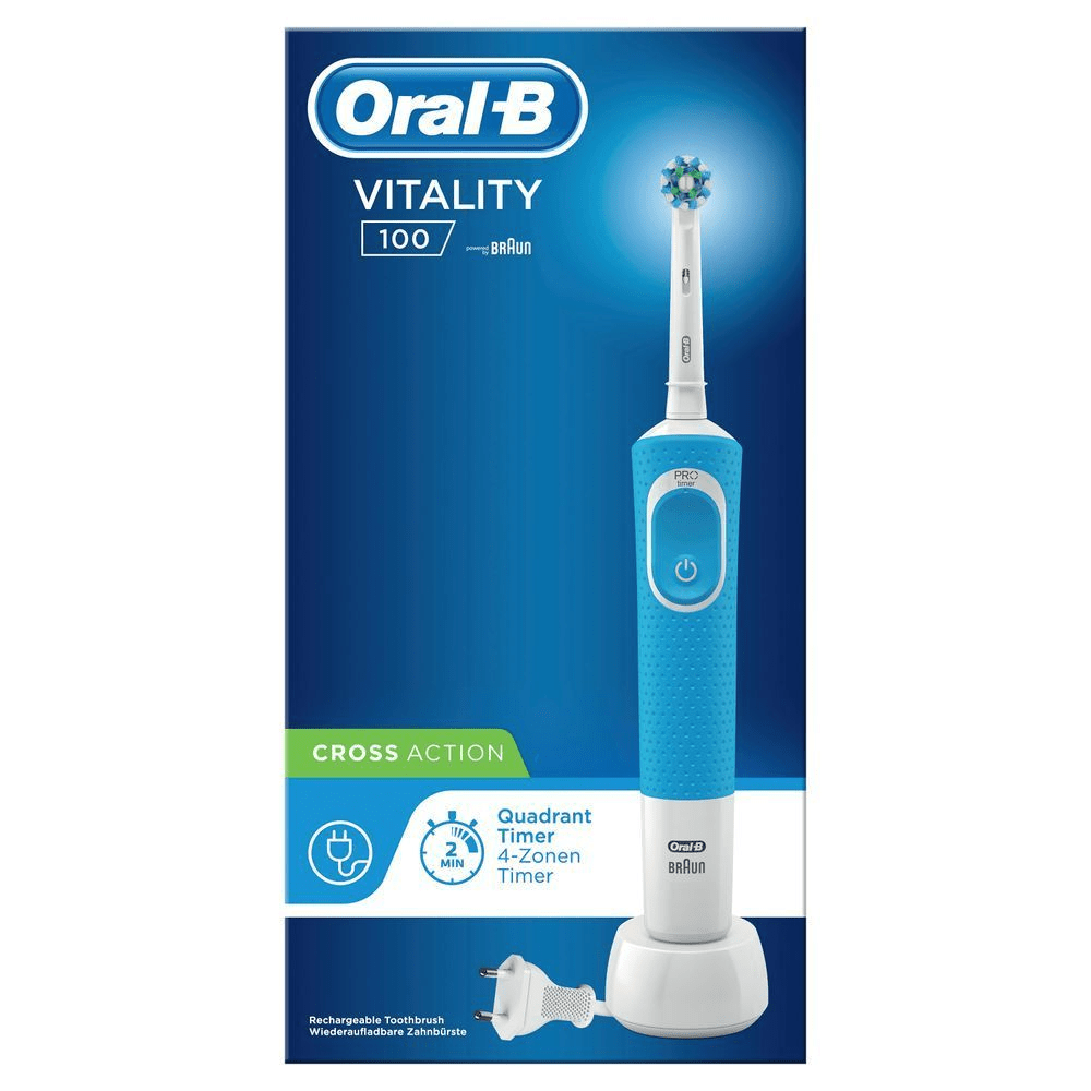 Bild: Oral-B Vitality 100 Elektrische Zahnbürste, Blau 