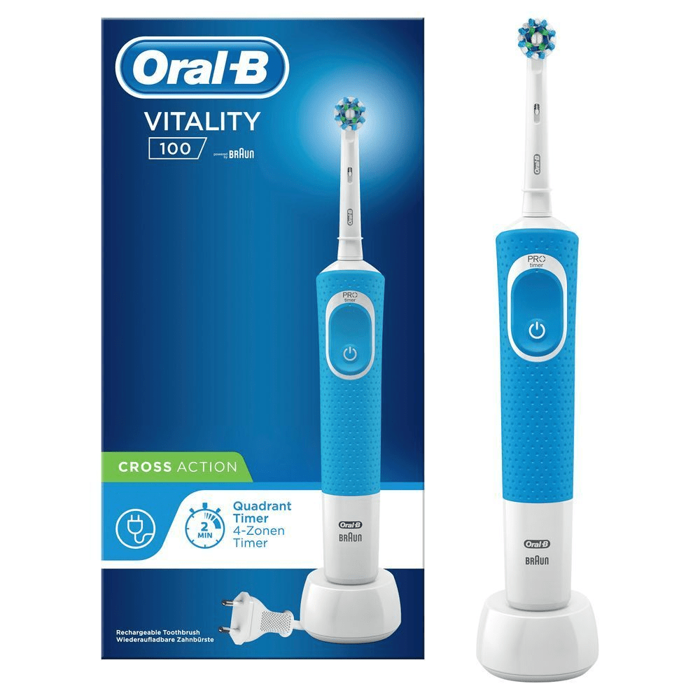 Bild: Oral-B Vitality 100 Elektrische Zahnbürste, Blau 