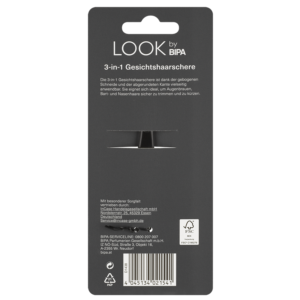 Bild: LOOK BY BIPA 3in1 Gesichtshaarschere 
