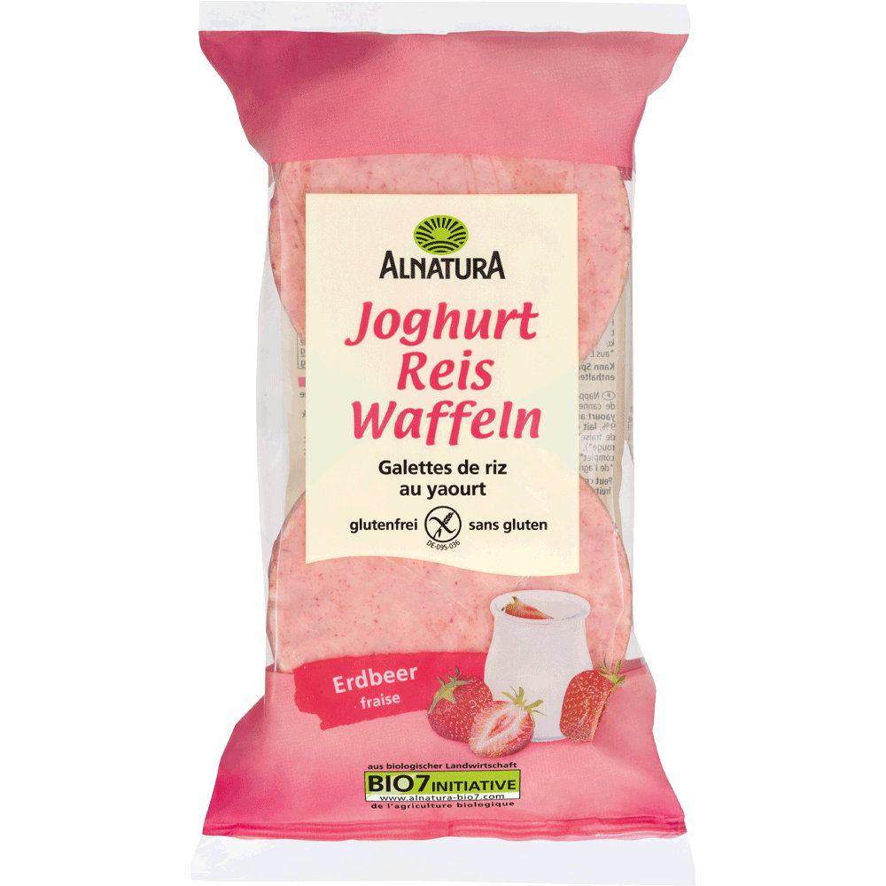 Bild: ALNATURA Reiswaffeln Joghurt Erdbeere