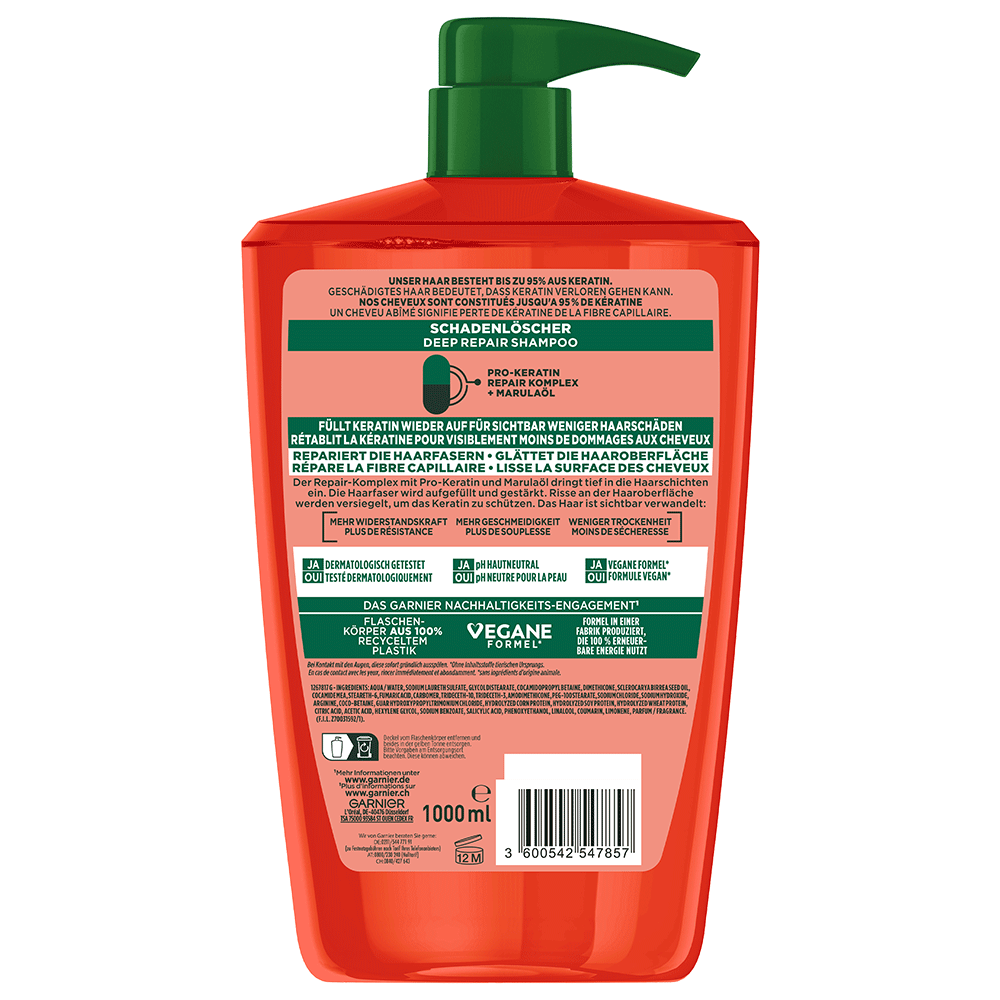 Bild: GARNIER FRUCTIS Schadenlöscher reparierendes Shampoo Amla-Öl