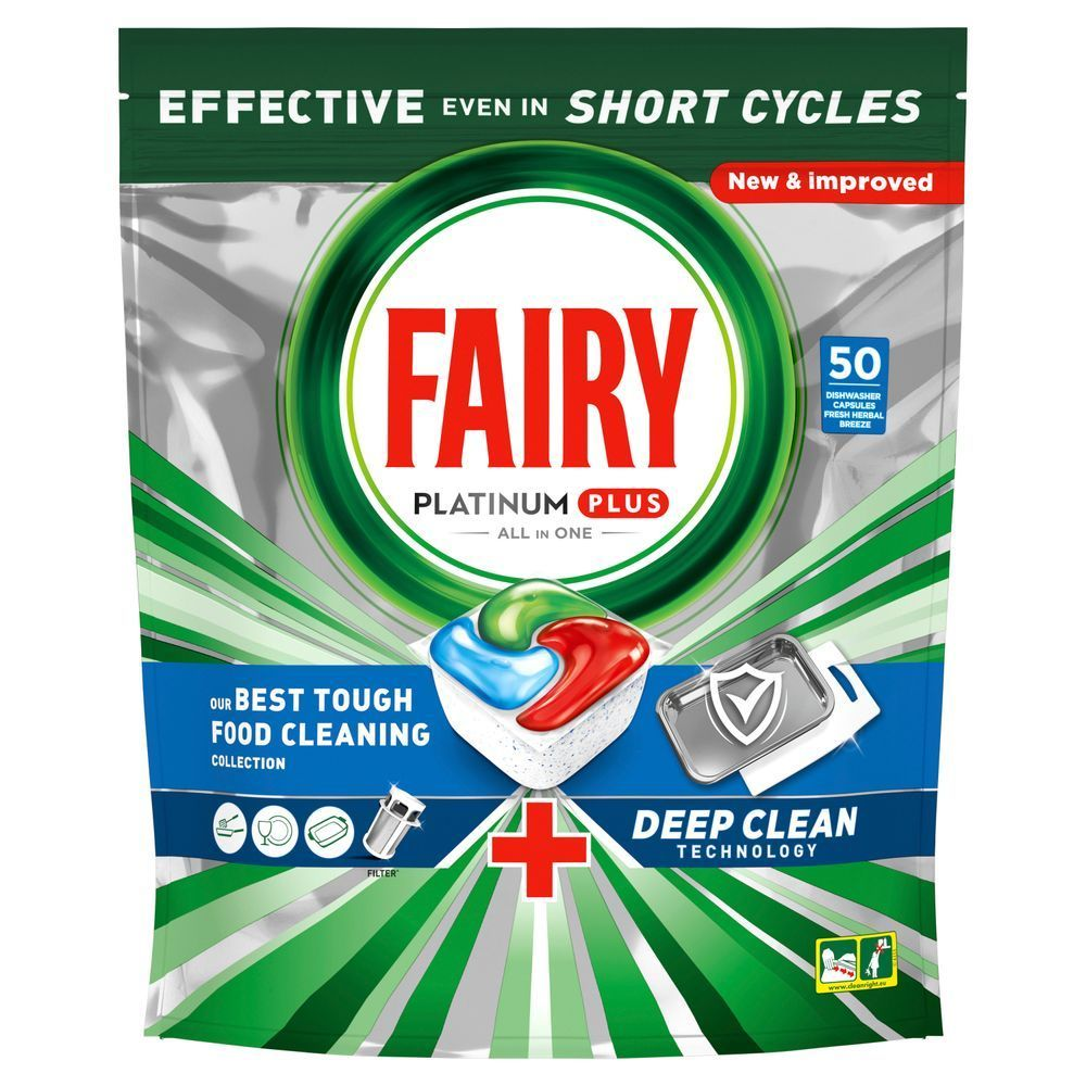 Bild: FAIRY Platinum Plus All-In-One Spülmaschinentabs