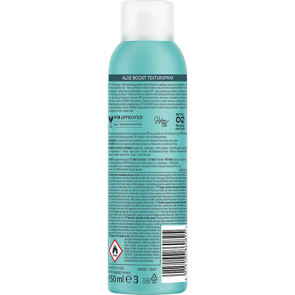 Bild: Schwarzkopf taft Texturspray Aloe Boost