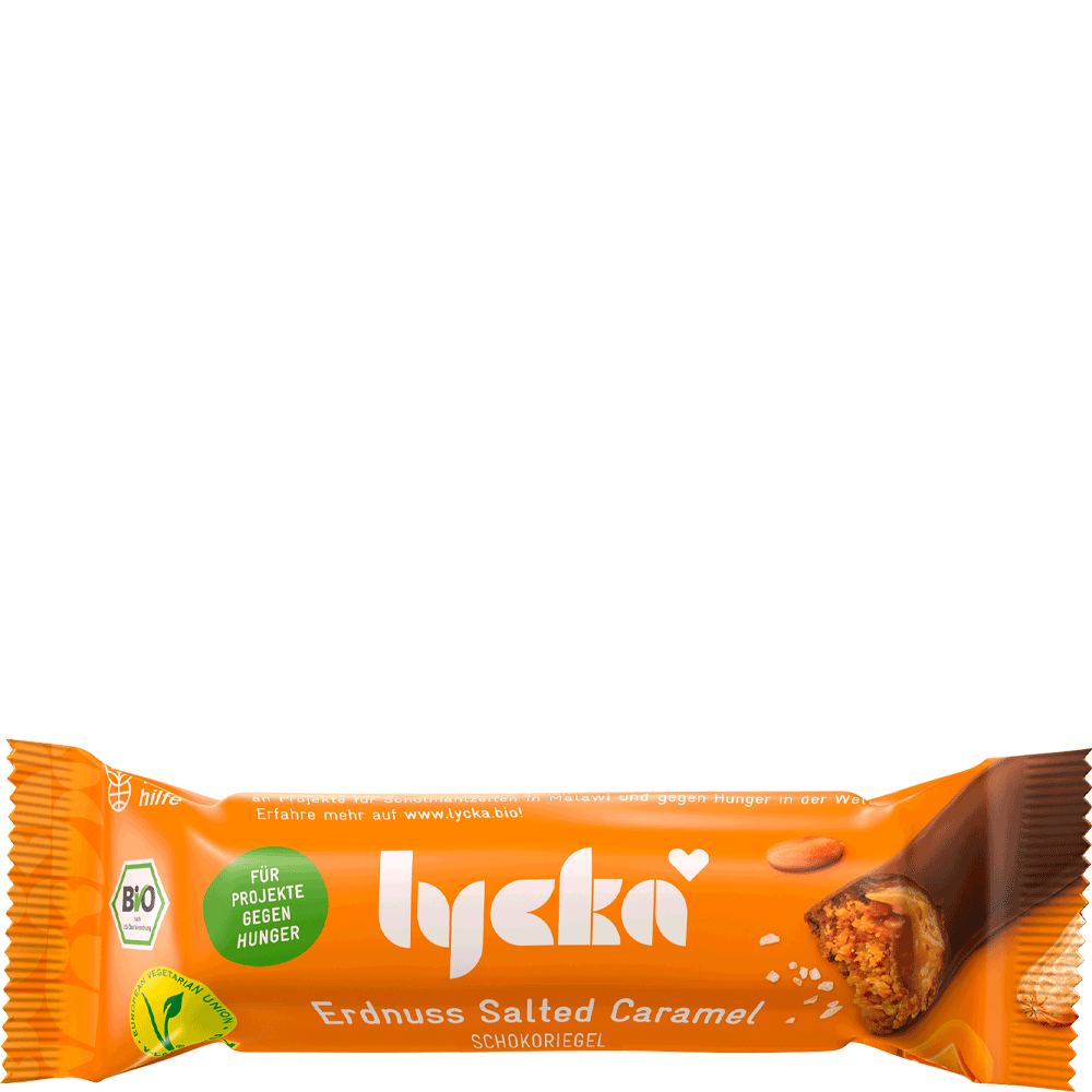 Bild: Lycka Schokoriegel Salted Caramel