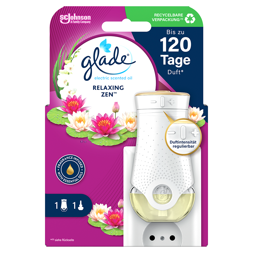 Bild: Glade Duftstecker Electric Scented Oil Starter Set Relaxing Zen