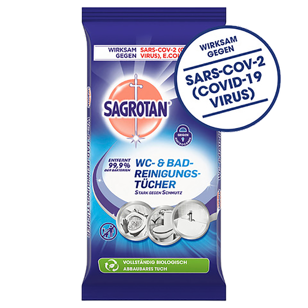 Bild: SAGROTAN WC- & Bad-Reinigungstücher