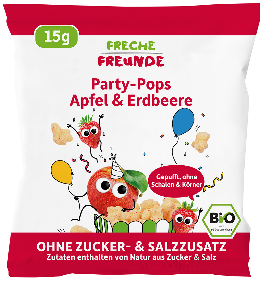 Bild: Freche Freunde Party Pops Apfel und Erdbeere