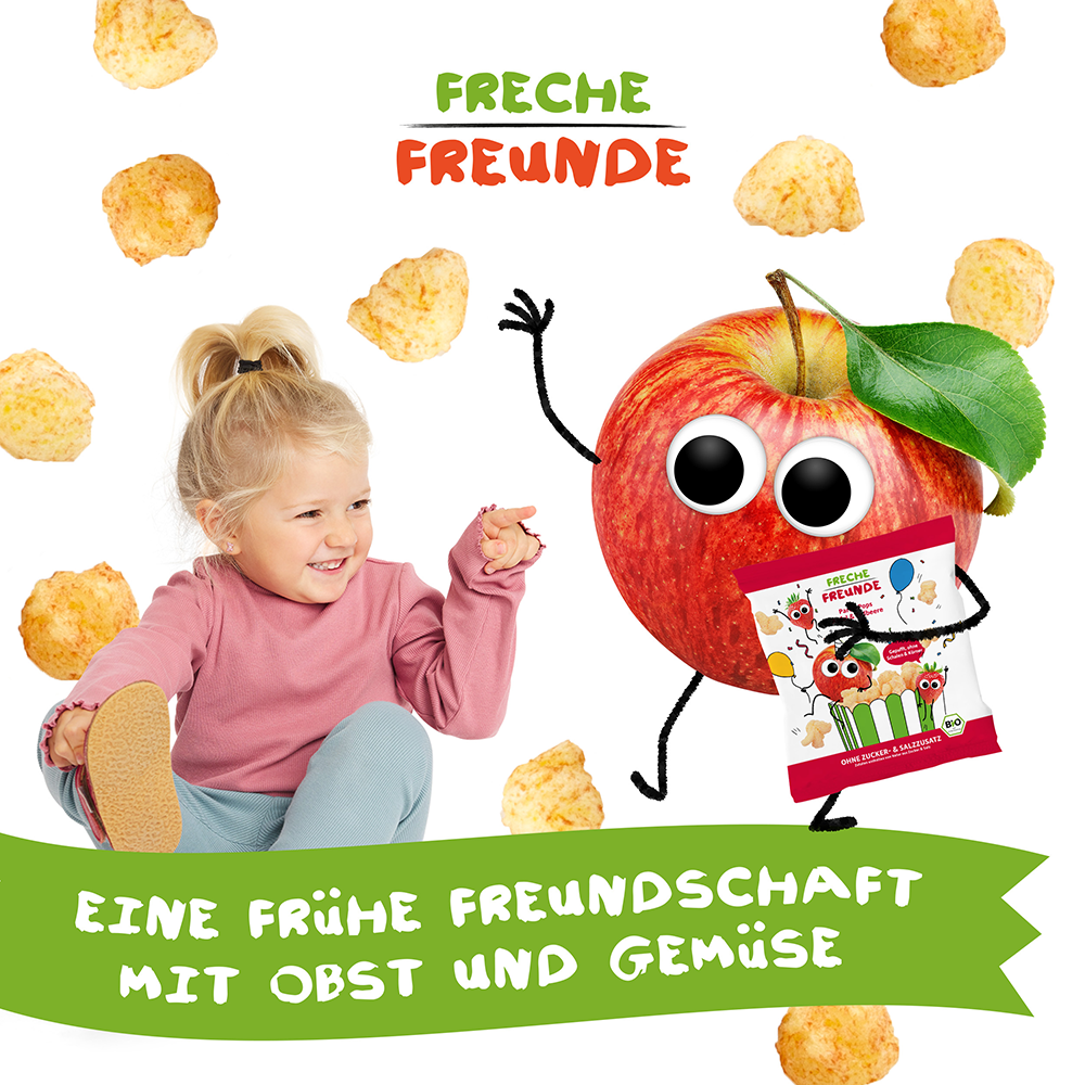 Bild: Freche Freunde Party Pops Apfel und Erdbeere