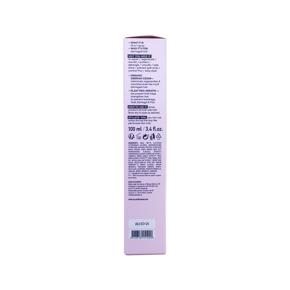 Bild: ICE Professional by Natura Siberica Haarspray Repair my Hair 
