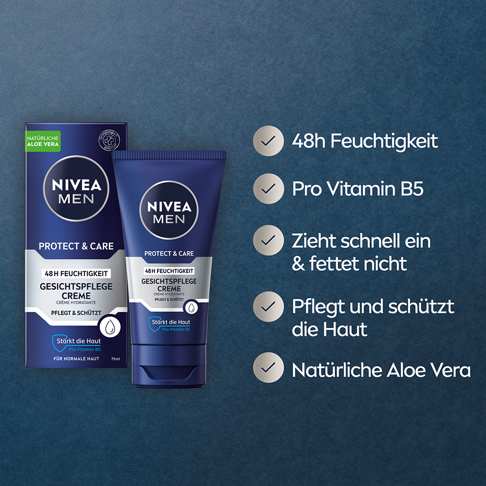 Bild: NIVEA MEN Protect & Care Gesichtspflege Creme