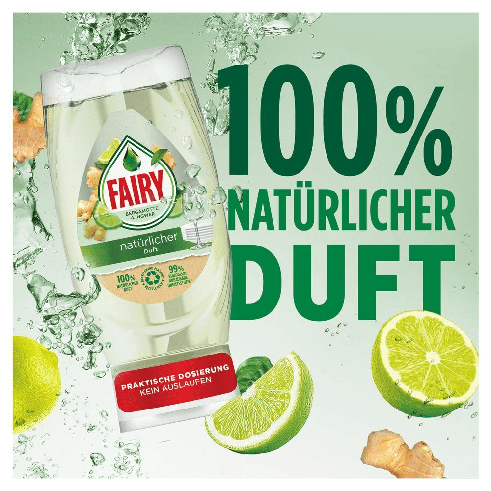 Bild: FAIRY Handspülmittel Max Power Naturals Bergamotte Ingwer
