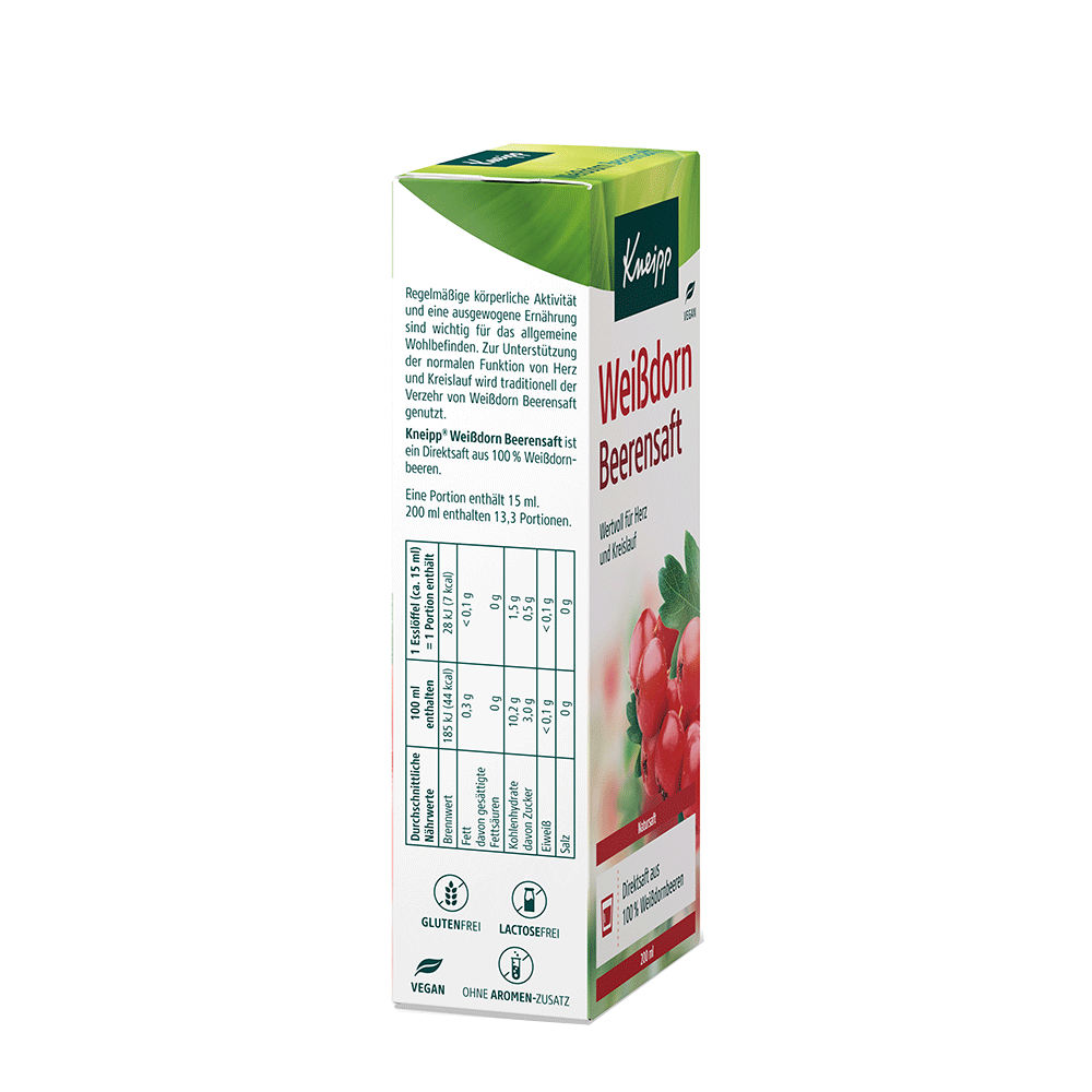 Bild: Kneipp Weissdorn Beerensaft