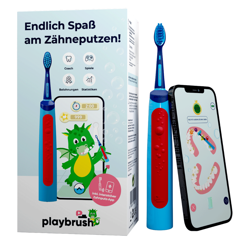 Bild: Playbrush Smart Sonic blau elektrische Kinderzahnbürste