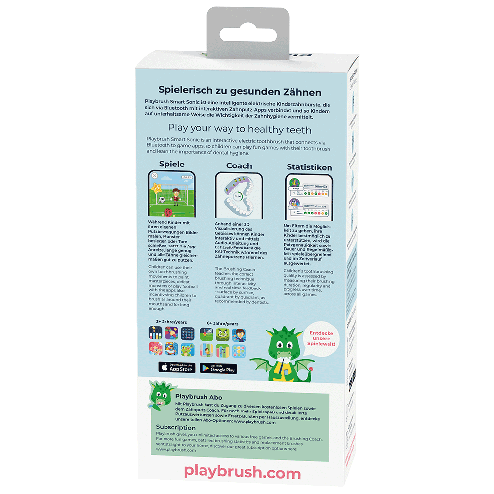 Bild: Playbrush Smart Sonic blau elektrische Kinderzahnbürste