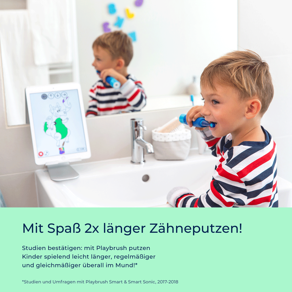 Bild: Playbrush Smart Sonic blau elektrische Kinderzahnbürste