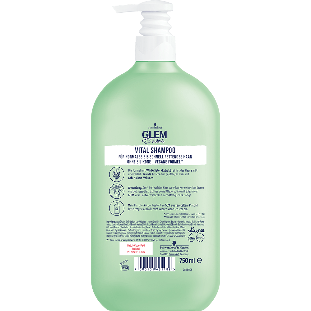 Bild: GlemVital Shampoo Großpackung