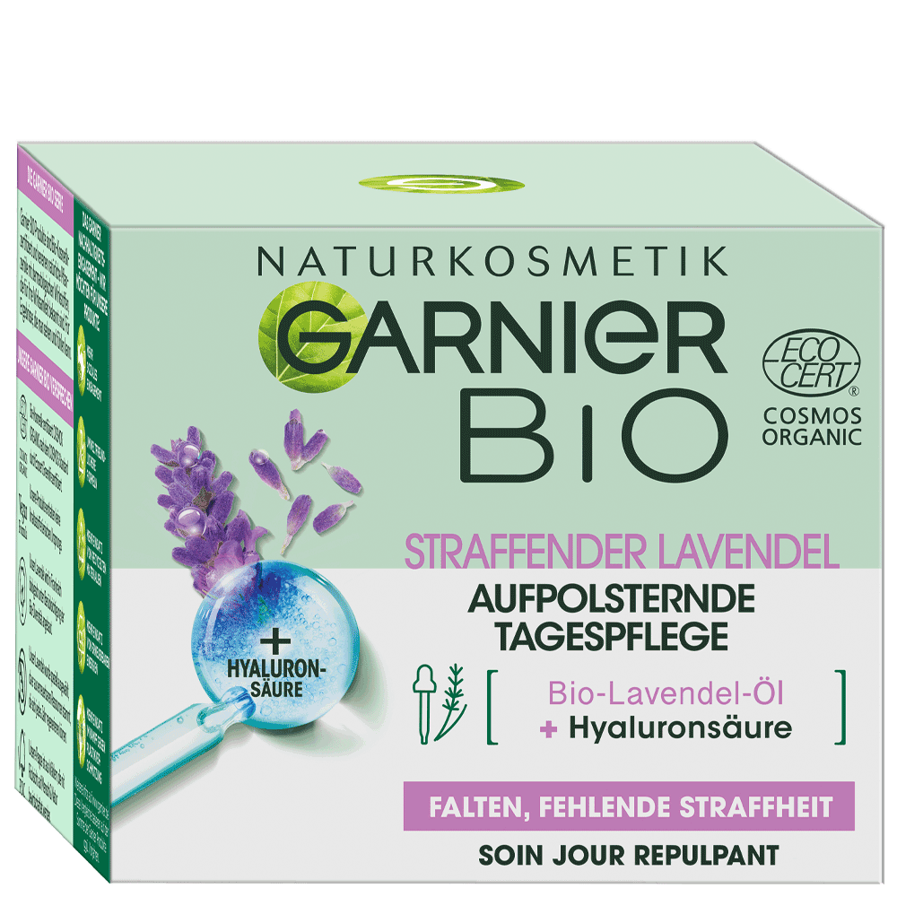 Bild: GARNIER BIO Anti-Falten Lavendel Feuchtigkeitspflege