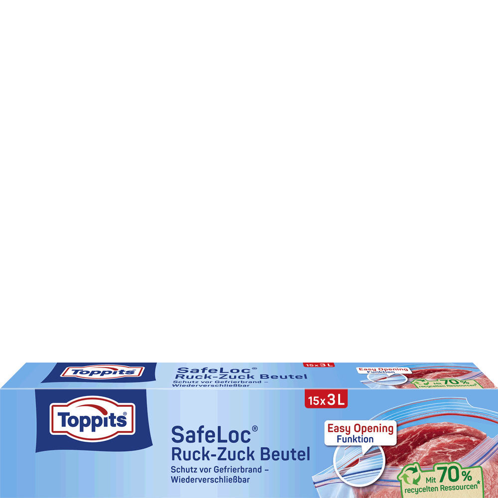 Bild: Toppits SafeLoc Ruck-Zuck Beutel 3L