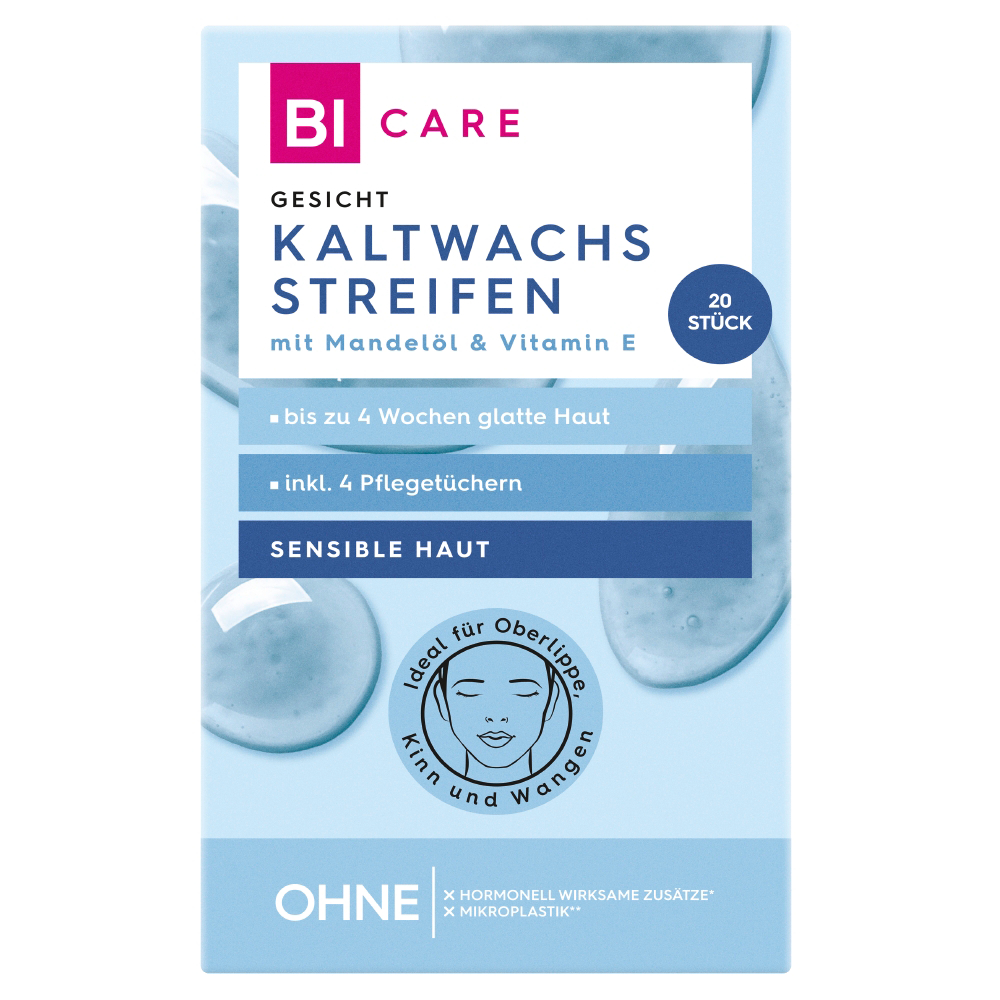 Bild: BI CARE Kaltwachsstreifen Gesicht