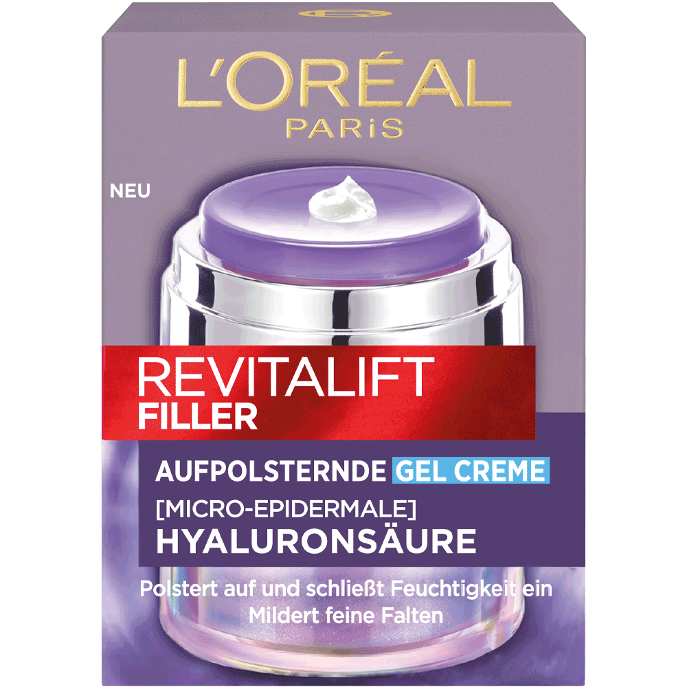 Bild: L'ORÉAL PARIS Revitalift Filler Gesichtsgel Hyaluronsäure