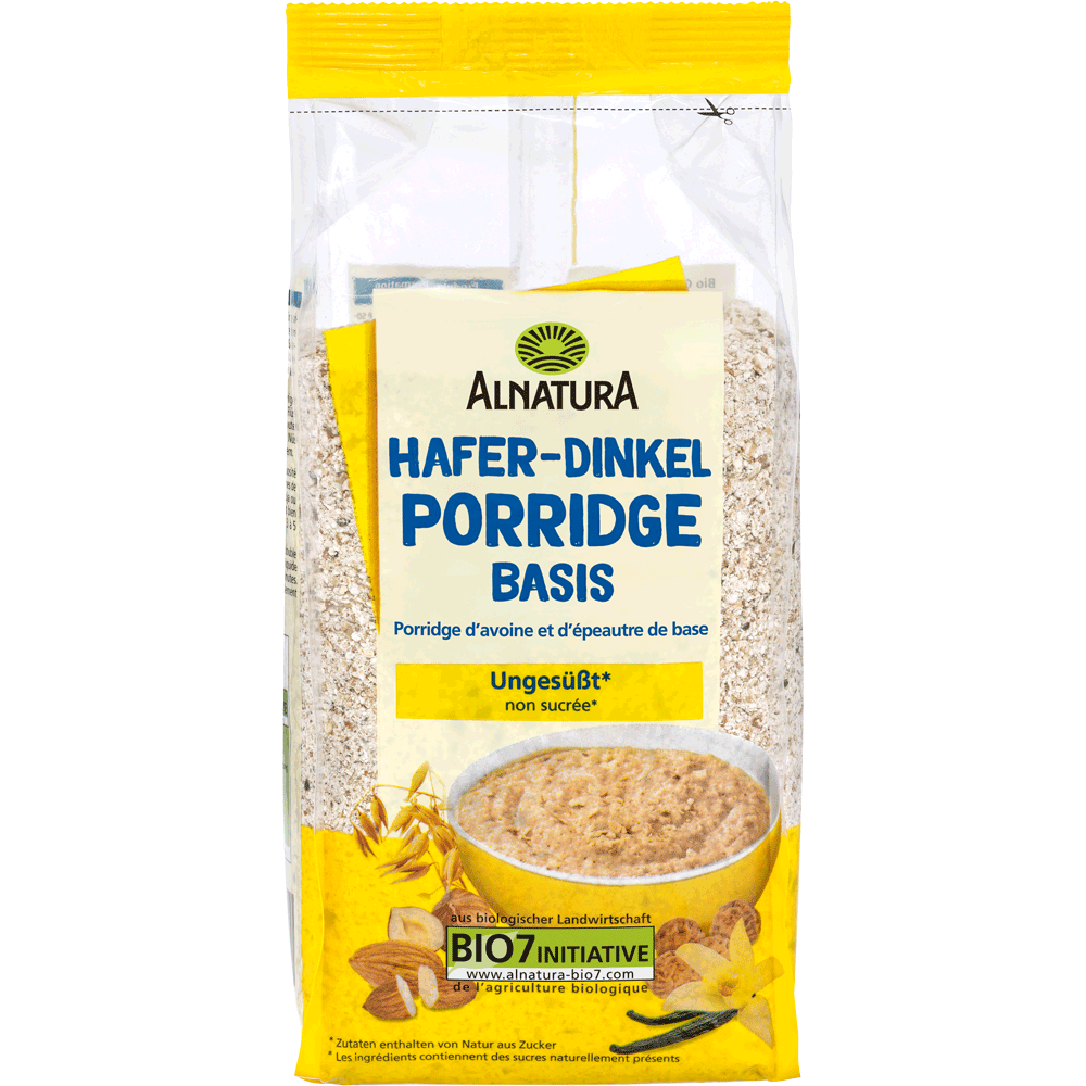 Bild: ALNATURA Porridge Hafer Dinkel