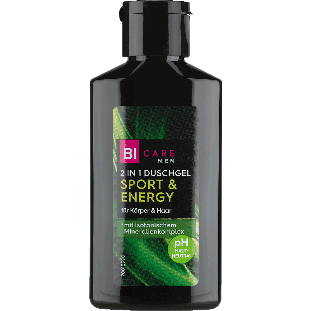 Bild: BI CARE MEN 2in1 Duschgel Sport & Energy Mini