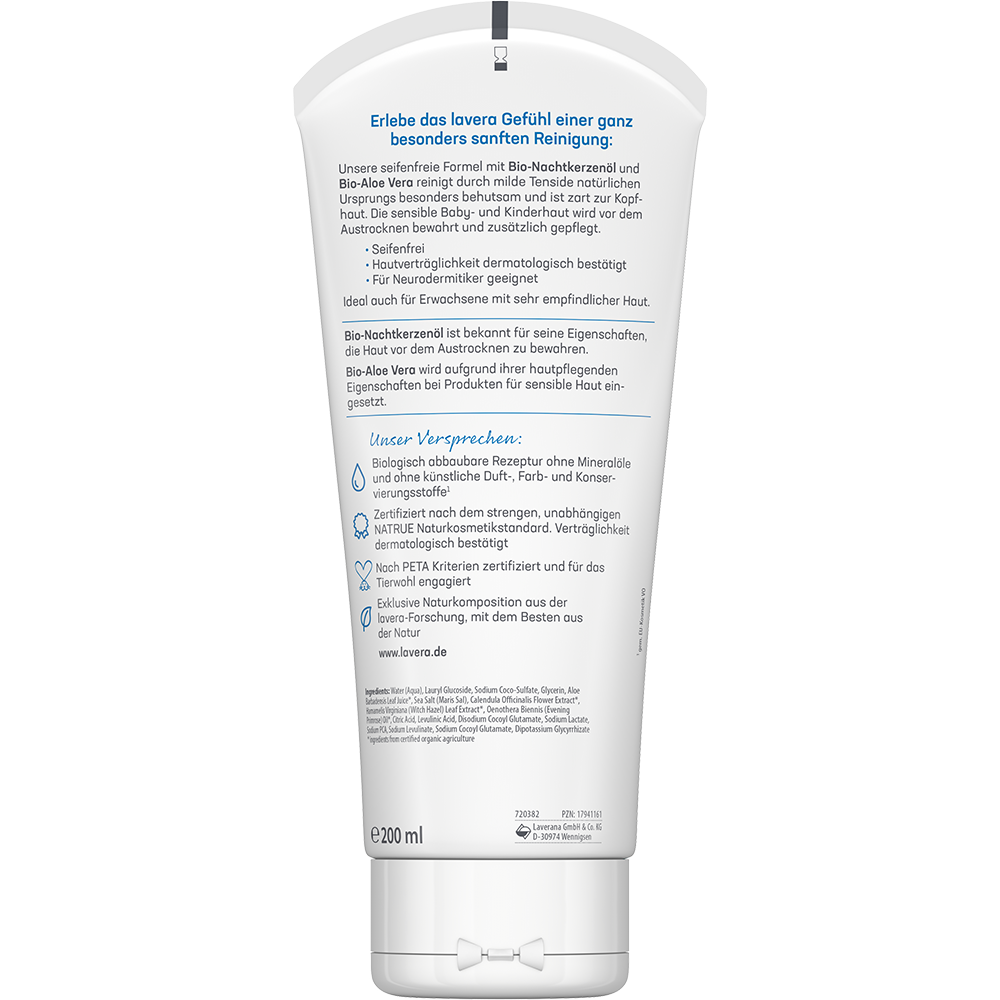 Bild: lavera Baby und Kinder Sensitiv Waschlotion und Shampoo